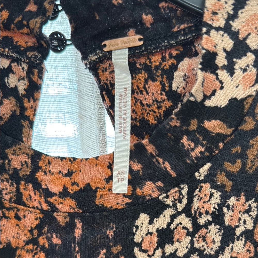 Free People Floral Long Sleeve Dress